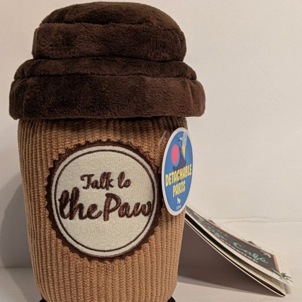 P.L.A.Y. - Doggo's Java Plush Dog Toy - w/Removeable Lid